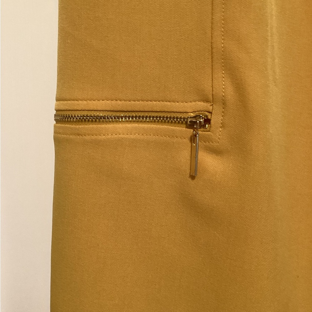 Kasper Mustard Yellow Stylish Dress, 14W - Picture 4 of 7
